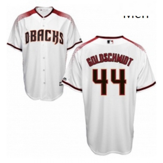 Mens Majestic Arizona Diamondbacks 44 Paul Goldschmidt Replica White Home Cool Base MLB Jersey Mens Majestic Arizona Diamondbacks 44 Paul Goldschmidt Replica White Home Cool Base MLB Jersey