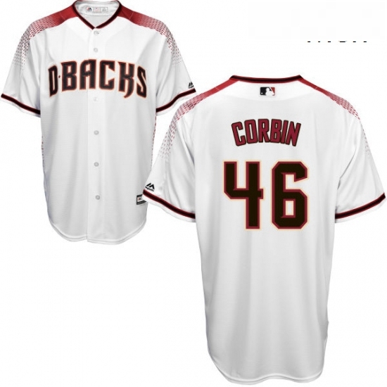 Mens Majestic Arizona Diamondbacks 46 Patrick Corbin Authentic White Home Cool Base MLB Jersey Mens Majestic Arizona Diamondbacks 46 Patrick Corbin Authentic White Home Cool Base MLB Jersey