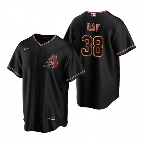 Mens Nike Arizona Diamondbacks 38 Robbie Ray Black Alternate Stitched Baseball Jersey Mens Nike Arizona Diamondbacks 38 Robbie Ray Black Alternate Stitched Baseball Jersey