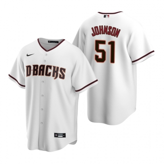 Mens Nike Arizona Diamondbacks 51 Randy Johnson White Home Stitched Baseball Jerse Mens Nike Arizona Diamondbacks 51 Randy Johnson White Home Stitched Baseball Jerse