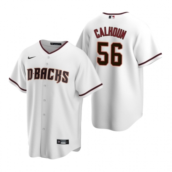 Mens Nike Arizona Diamondbacks 56 Kole Calhoun White Home Stitched Baseball Jersey Mens Nike Arizona Diamondbacks 56 Kole Calhoun White Home Stitched Baseball Jersey