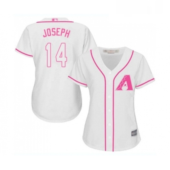 Womens Arizona Diamondbacks 14 Caleb Joseph Replica White Fashion Baseball Jersey Womens Arizona Diamondbacks 14 Caleb Joseph Replica White Fashion Baseball Jersey