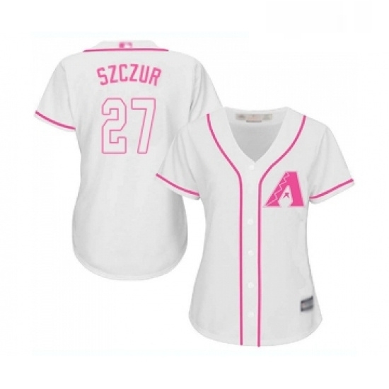 Womens Arizona Diamondbacks 27 Matt Szczur Replica White Fashion Baseball Jersey Womens Arizona Diamondbacks 27 Matt Szczur Replica White Fashion Baseball Jersey