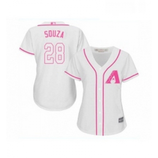 Womens Arizona Diamondbacks 28 Steven Souza Replica White Fashion Baseball Jersey Womens Arizona Diamondbacks 28 Steven Souza Replica White Fashion Baseball Jersey