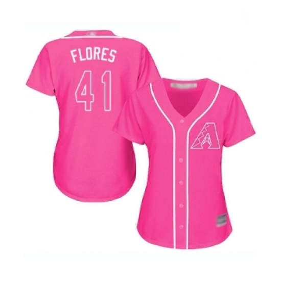 Womens Arizona Diamondbacks 41 Wilmer Flores Replica Pink Fashion Baseball Jersey Womens Arizona Diamondbacks 41 Wilmer Flores Replica Pink Fashion Baseball Jersey
