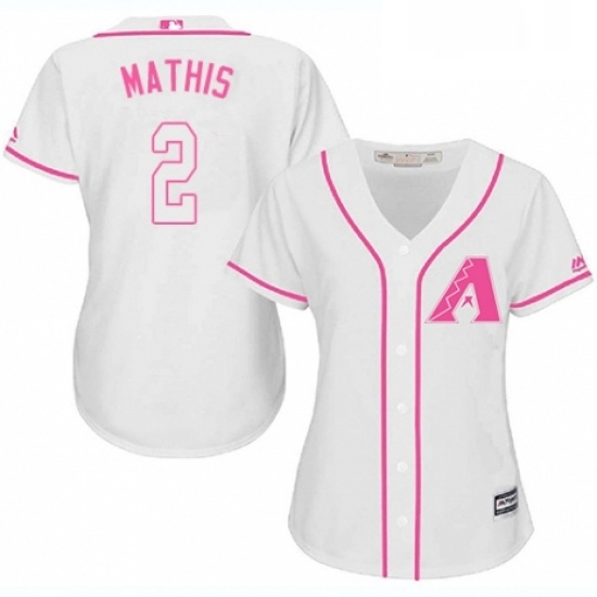 Womens Majestic Arizona Diamondbacks 2 Jeff Mathis Authentic White Fashion MLB Jersey Womens Majestic Arizona Diamondbacks 2 Jeff Mathis Authentic White Fashion MLB Jersey