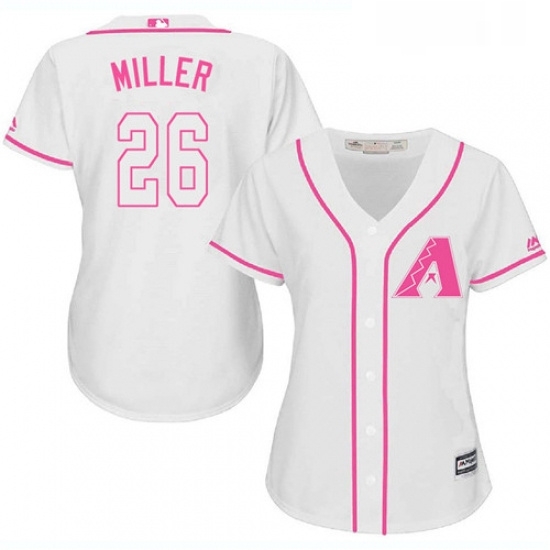 Womens Majestic Arizona Diamondbacks 26 Shelby Miller Authentic White Fashion MLB Jersey Womens Majestic Arizona Diamondbacks 26 Shelby Miller Authentic White Fashion MLB Jersey