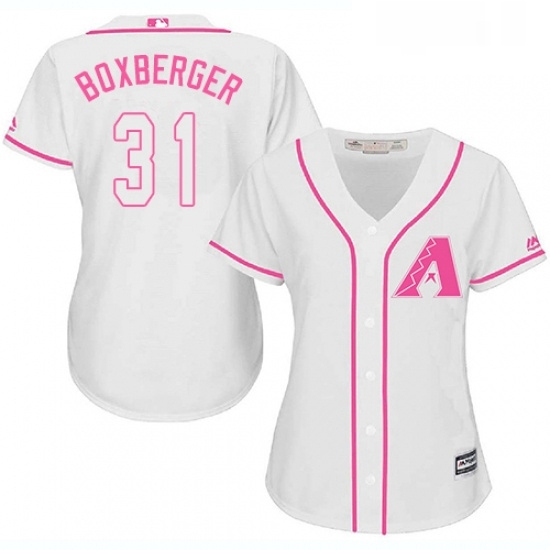 Womens Majestic Arizona Diamondbacks 31 Brad Boxberger Replica White Fashion MLB Jersey Womens Majestic Arizona Diamondbacks 31 Brad Boxberger Replica White Fashion MLB Jersey