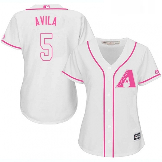 Womens Majestic Arizona Diamondbacks 5 Alex Avila Authentic White Fashion MLB Jersey Womens Majestic Arizona Diamondbacks 5 Alex Avila Authentic White Fashion MLB Jersey