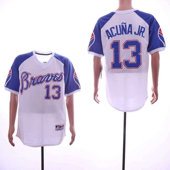 2018 Atlanta Braves Men's #13 Ronald Acuna Jr. Jersey 2018 Atlanta Braves Men's #13 Ronald Acuna Jr. Jersey