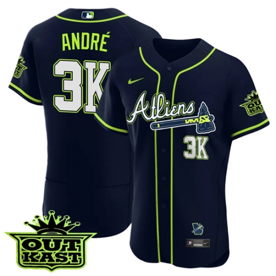 MEN 27S ATLANTA BRAVES ATLIENS 3K Andr E9 FLEX BASE JERSEY ALL STITCHED MEN 27S ATLANTA BRAVES ATLIENS 3K Andr E9 FLEX BASE JERSEY ALL STITCHED
