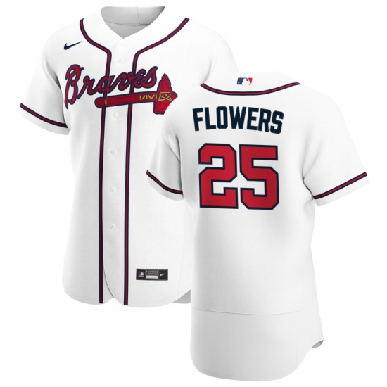 Men Atlanta Braves 25 Tyler Flowers Men Nike White Home 2020 Flex Base Player MLB Jersey Men Atlanta Braves 25 Tyler Flowers Men Nike White Home 2020 Flex Base Player MLB Jersey
