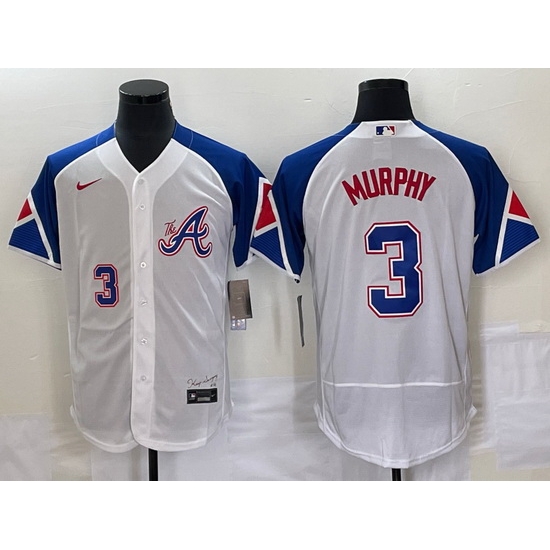 Men Atlanta Braves 3 Dale Murphy White 2023 City Connect Flex Base Stitched Jersey Men Atlanta Braves 3 Dale Murphy White 2023 City Connect Flex Base Stitched Jersey