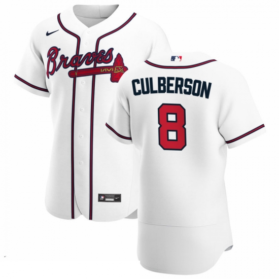 Men Atlanta Braves 8 Charlie Culberson Men Nike White Home 2020 Flex Base Player MLB Jersey Men Atlanta Braves 8 Charlie Culberson Men Nike White Home 2020 Flex Base Player MLB Jersey