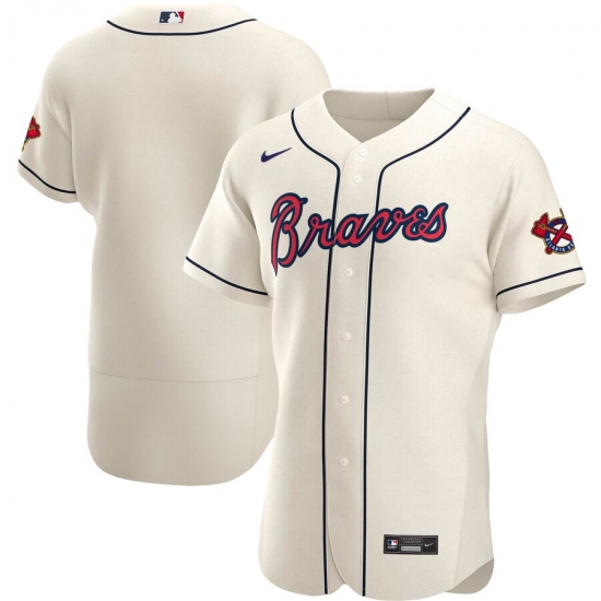 Men Atlanta Braves Men Nike Cream Alternate 2020 Flex Base Official MLB Team Jersey Men Atlanta Braves Men Nike Cream Alternate 2020 Flex Base Official MLB Team Jersey