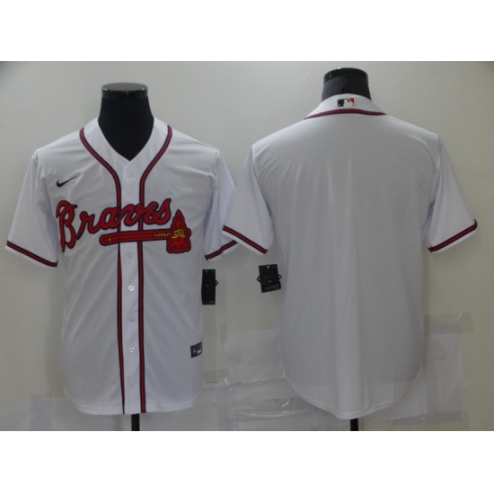 Men Nike Atlanta Braves White Blank Stitched MLB Jersey Men Nike Atlanta Braves White Blank Stitched MLB Jersey