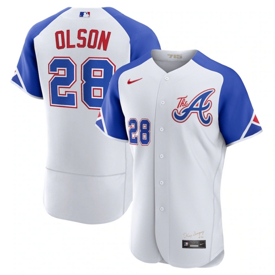 Men's Atlanta Braves ACTIVE PLAYER Custom White 2023 City Connect Flex Base Stitched Jersey Men's Atlanta Braves ACTIVE PLAYER Custom White 2023 City Connect Flex Base Stitched Jersey