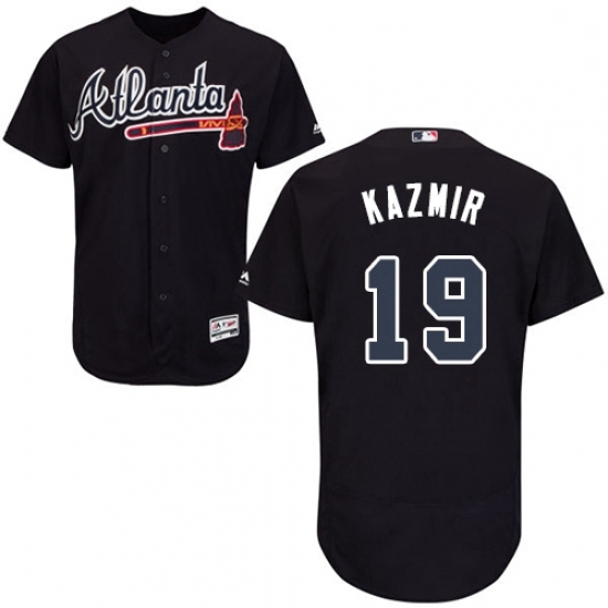 Mens Majestic Atlanta Braves 19 Scott Kazmir Blue Alternate Flex Base Authentic Collection MLB Jersey Mens Majestic Atlanta Braves 19 Scott Kazmir Blue Alternate Flex Base Authentic Collection MLB Jersey