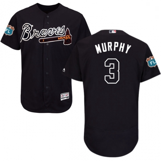 Mens Majestic Atlanta Braves 3 Dale Murphy Navy Blue Alternate Flex Base Authentic Collection MLB Jersey Mens Majestic Atlanta Braves 3 Dale Murphy Navy Blue Alternate Flex Base Authentic Collection MLB Jersey