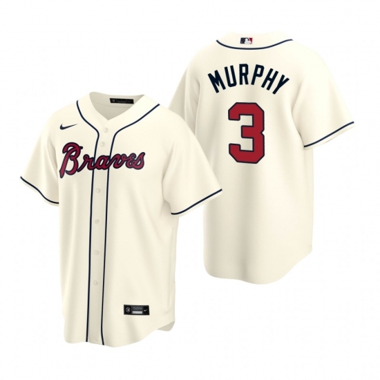 Mens Nike Atlanta Braves 3 Dale Murphy Cream Alternate Stitched Baseball Jerse Mens Nike Atlanta Braves 3 Dale Murphy Cream Alternate Stitched Baseball Jerse