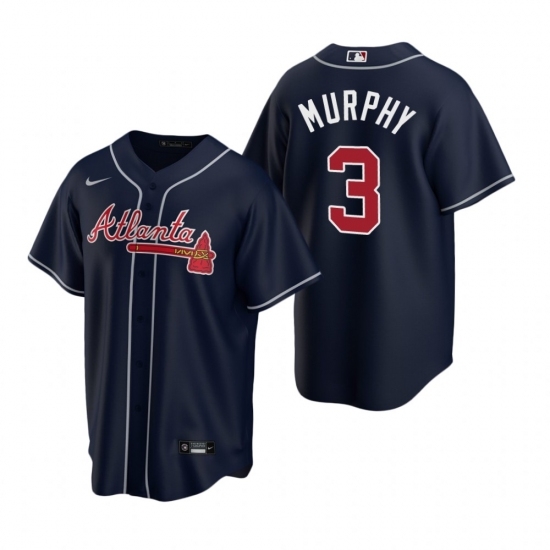 Mens Nike Atlanta Braves 3 Dale Murphy Navy Alternate Stitched Baseball Jerse Mens Nike Atlanta Braves 3 Dale Murphy Navy Alternate Stitched Baseball Jerse