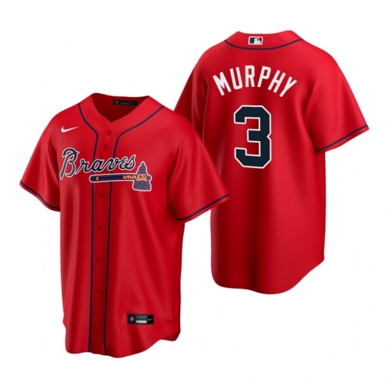 Mens Nike Atlanta Braves 3 Dale Murphy Red Alternate Stitched Baseball Jerse Mens Nike Atlanta Braves 3 Dale Murphy Red Alternate Stitched Baseball Jerse