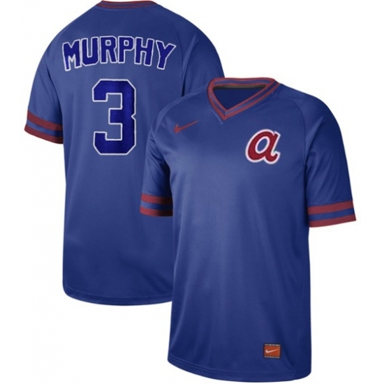Mens Nike Atlanta Braves 3 Dale Murphy Royal Authentic Cooperstown Collection Stitched Baseball Jerse Mens Nike Atlanta Braves 3 Dale Murphy Royal Authentic Cooperstown Collection Stitched Baseball Jerse