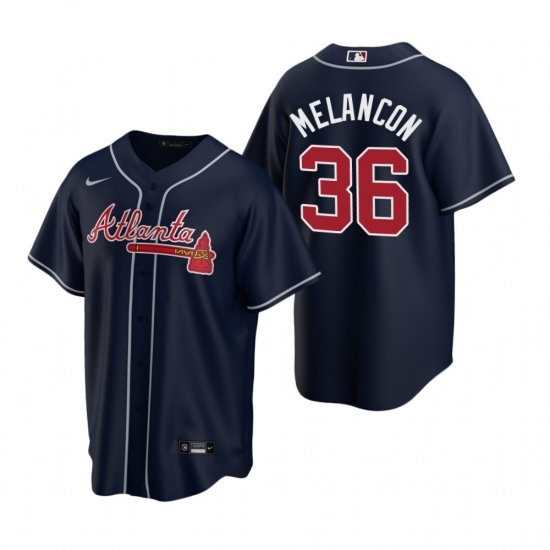 Mens Nike Atlanta Braves 36 Mark Melancon Navy Alternate Stitched Baseball Jersey Mens Nike Atlanta Braves 36 Mark Melancon Navy Alternate Stitched Baseball Jersey