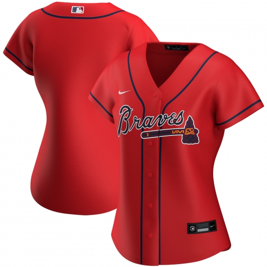 Atlanta Braves Nike Women Alternate 2020 MLB Jersey Red Atlanta Braves Nike Women Alternate 2020 MLB Jersey Red
