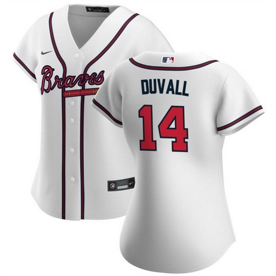 Women Atlanta Braves 14 Adam Duvall Cool Base Stitched Jersey Women Atlanta Braves 14 Adam Duvall Cool Base Stitched Jersey