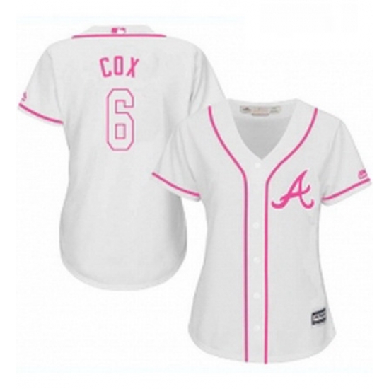 Womens Majestic Atlanta Braves 6 Bobby Cox Replica White Fashion Cool Base MLB Jersey Womens Majestic Atlanta Braves 6 Bobby Cox Replica White Fashion Cool Base MLB Jersey