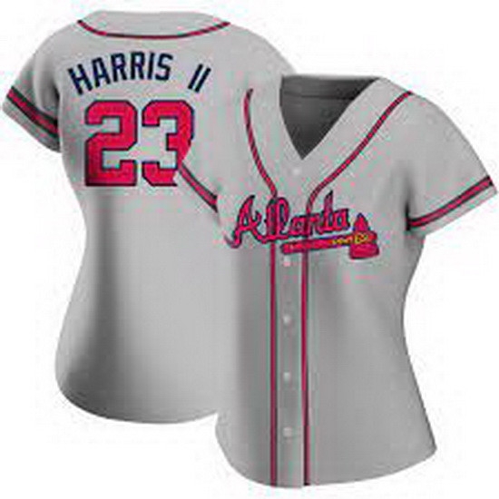 Women's Michael Harris II Atlanta Braves Road Jersey Gray Women's Michael Harris II Atlanta Braves Road Jersey Gray
