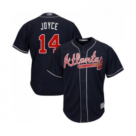 Youth Atlanta Braves 14 Matt Joyce Replica Blue Alternate Road Cool Base Baseball Jersey Youth Atlanta Braves 14 Matt Joyce Replica Blue Alternate Road Cool Base Baseball Jersey