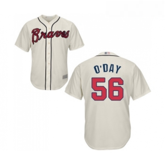 Youth Atlanta Braves 56 Darren O Day Replica Cream Alternate 2 Cool Base Baseball Jersey Youth Atlanta Braves 56 Darren O Day Replica Cream Alternate 2 Cool Base Baseball Jersey