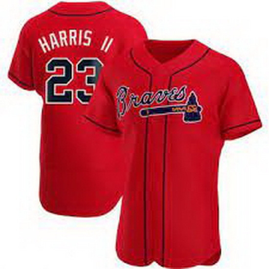 Youth Atlanta Braves Michael Harris II Authentic Red Alternate Jersey Youth Atlanta Braves Michael Harris II Authentic Red Alternate Jersey