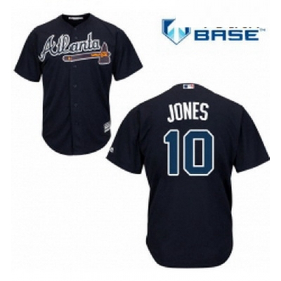 Youth Majestic Atlanta Braves 10 Chipper Jones Authentic Blue Alternate Road Cool Base MLB Jersey Youth Majestic Atlanta Braves 10 Chipper Jones Authentic Blue Alternate Road Cool Base MLB Jersey