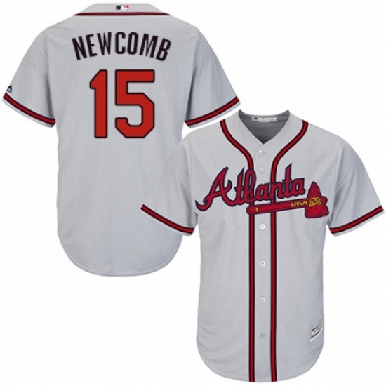 Youth Majestic Atlanta Braves 15 Sean Newcomb Authentic Grey Road Cool Base MLB Jersey Youth Majestic Atlanta Braves 15 Sean Newcomb Authentic Grey Road Cool Base MLB Jersey
