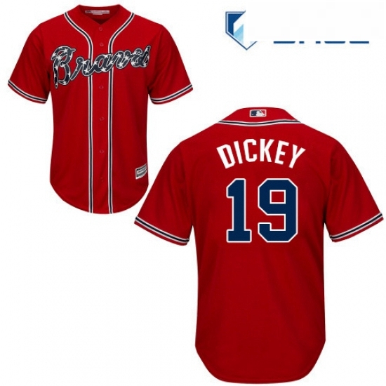 Youth Majestic Atlanta Braves 19 RA Dickey Authentic Red Alternate Cool Base MLB Jersey Youth Majestic Atlanta Braves 19 RA Dickey Authentic Red Alternate Cool Base MLB Jersey