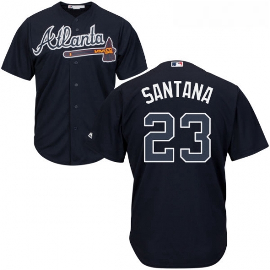 Youth Majestic Atlanta Braves 23 Danny Santana Replica Blue Alternate Road Cool Base MLB Jersey Youth Majestic Atlanta Braves 23 Danny Santana Replica Blue Alternate Road Cool Base MLB Jersey