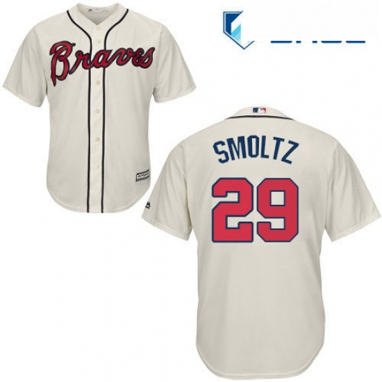 Youth Majestic Atlanta Braves 29 John Smoltz Authentic Cream Alternate 2 Cool Base MLB Jersey Youth Majestic Atlanta Braves 29 John Smoltz Authentic Cream Alternate 2 Cool Base MLB Jersey