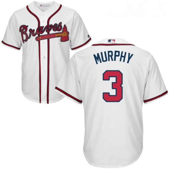 Youth Majestic Atlanta Braves 3 Dale Murphy Replica White Home Cool Base MLB Jersey Youth Majestic Atlanta Braves 3 Dale Murphy Replica White Home Cool Base MLB Jersey