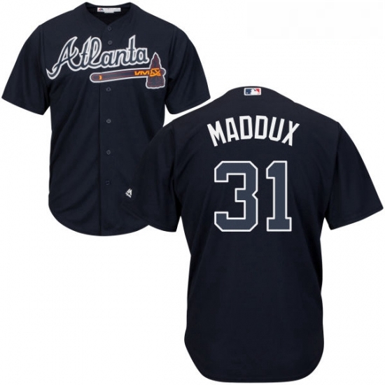 Youth Majestic Atlanta Braves 31 Greg Maddux Authentic Blue Alternate Road Cool Base MLB Jersey Youth Majestic Atlanta Braves 31 Greg Maddux Authentic Blue Alternate Road Cool Base MLB Jersey