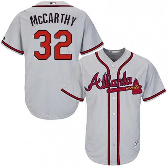 Youth Majestic Atlanta Braves 32 Brandon McCarthy Authentic Grey Road Cool Base MLB Jersey Youth Majestic Atlanta Braves 32 Brandon McCarthy Authentic Grey Road Cool Base MLB Jersey
