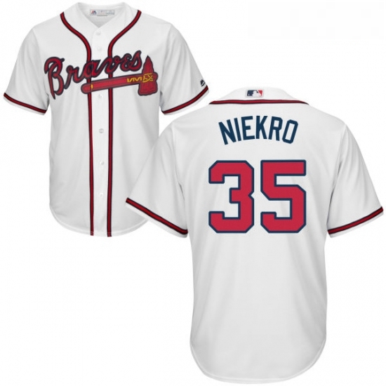 Youth Majestic Atlanta Braves 35 Phil Niekro Authentic White Home Cool Base MLB Jersey Youth Majestic Atlanta Braves 35 Phil Niekro Authentic White Home Cool Base MLB Jersey