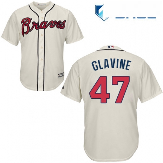 Youth Majestic Atlanta Braves 47 Tom Glavine Authentic Cream Alternate 2 Cool Base MLB Jersey Youth Majestic Atlanta Braves 47 Tom Glavine Authentic Cream Alternate 2 Cool Base MLB Jersey