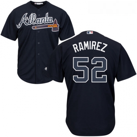 Youth Majestic Atlanta Braves 52 Jose Ramirez Authentic Blue Alternate Road Cool Base MLB Jersey Youth Majestic Atlanta Braves 52 Jose Ramirez Authentic Blue Alternate Road Cool Base MLB Jersey