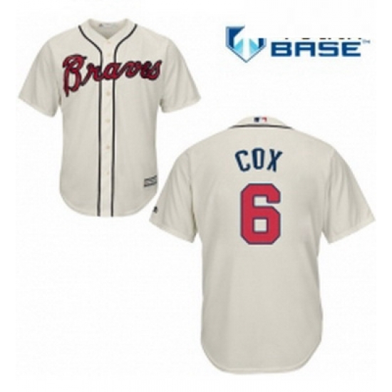 Youth Majestic Atlanta Braves 6 Bobby Cox Replica Cream Alternate 2 Cool Base MLB Jersey Youth Majestic Atlanta Braves 6 Bobby Cox Replica Cream Alternate 2 Cool Base MLB Jersey