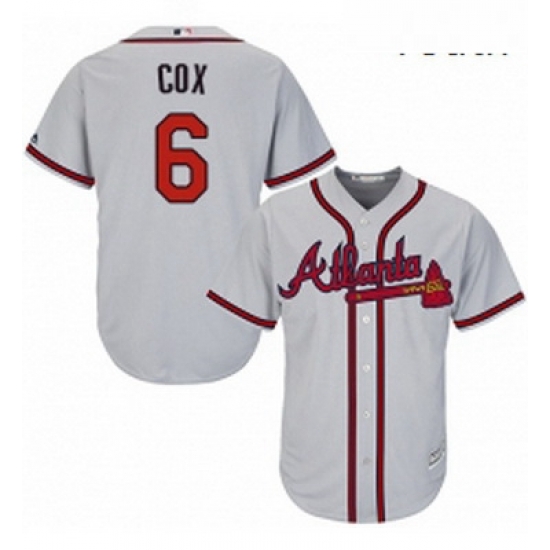Youth Majestic Atlanta Braves 6 Bobby Cox Replica Grey Road Cool Base MLB Jersey Youth Majestic Atlanta Braves 6 Bobby Cox Replica Grey Road Cool Base MLB Jersey