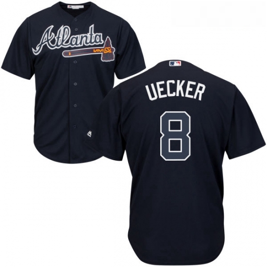 Youth Majestic Atlanta Braves 8 Bob Uecker Replica Blue Alternate Road Cool Base MLB Jersey Youth Majestic Atlanta Braves 8 Bob Uecker Replica Blue Alternate Road Cool Base MLB Jersey