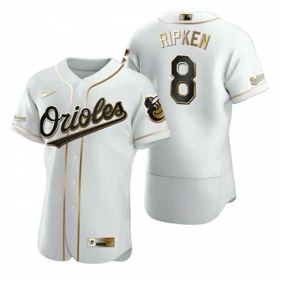 Baltimore Orioles 8 Cal Ripken Jr White Nike Mens Authentic Golden Edition MLB Jersey Baltimore Orioles 8 Cal Ripken Jr White Nike Mens Authentic Golden Edition MLB Jersey